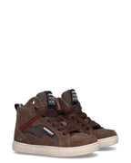LUX LOUW Jongens Sneakers Donkerbruin