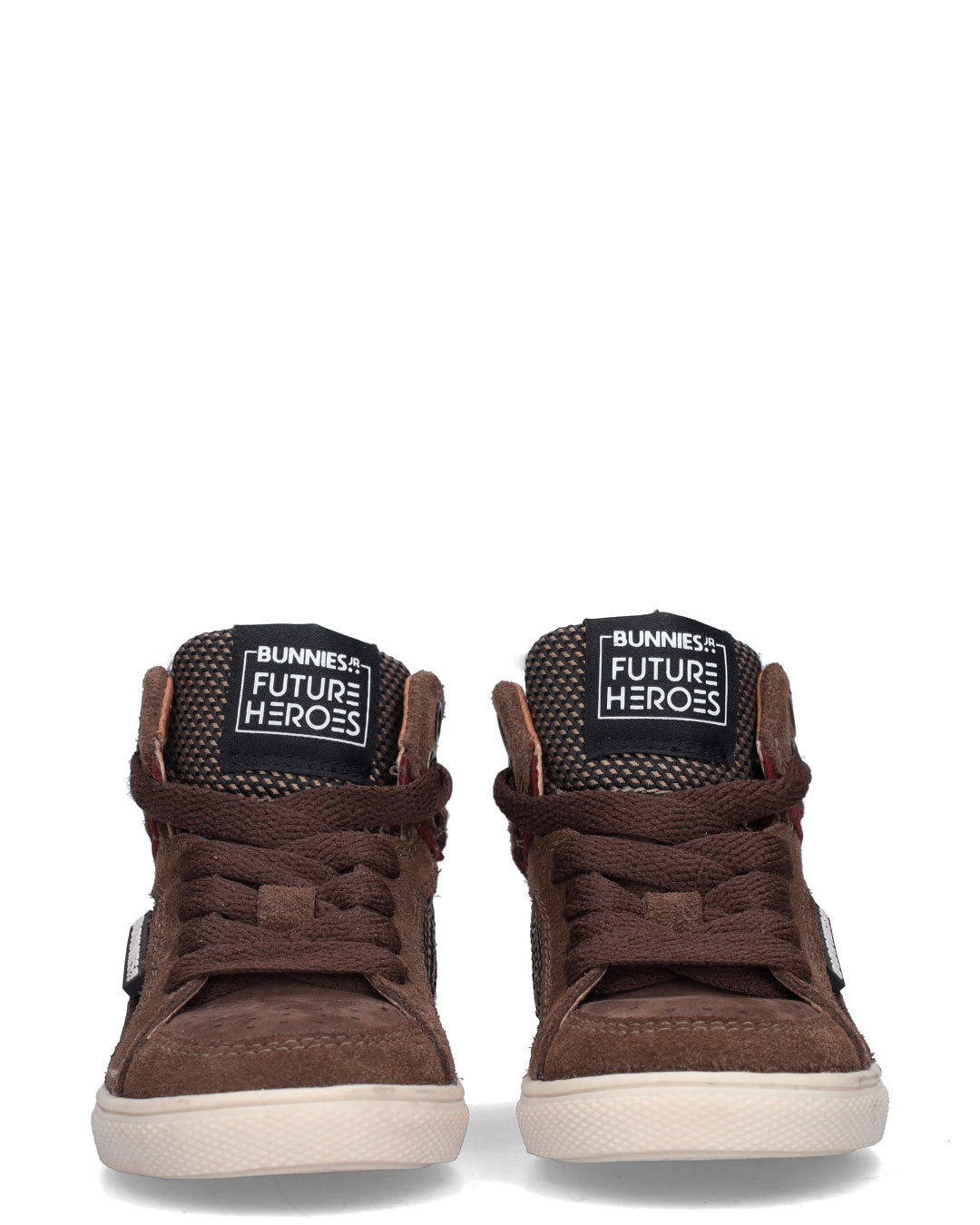 LUX LOUW Jongens Sneakers Donkerbruin