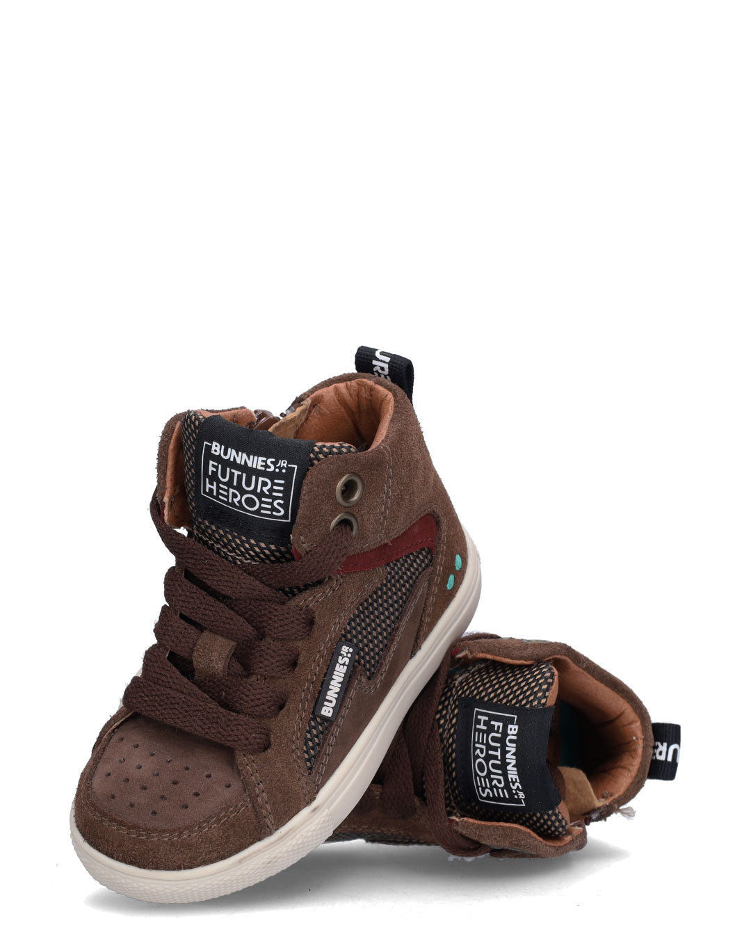 LUX LOUW Jongens Sneakers Donkerbruin