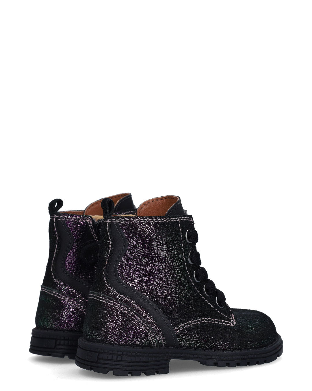 Tina Trots Biker Boots Meisjes Zwart Roze