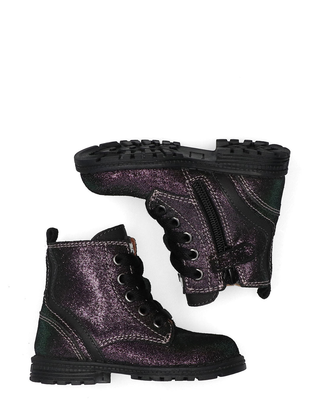 Tina Trots Biker Boots Meisjes Zwart Roze