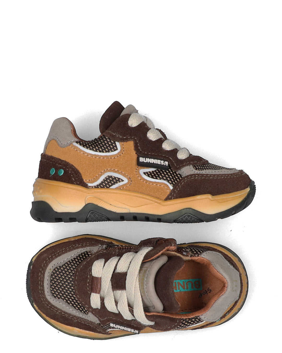 CHASE CHUNKY Jongens Sneakers Donkerbruin