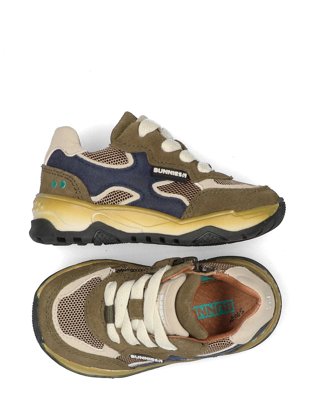 CHASE CHUNKY Jongens Sneakers Legergroen