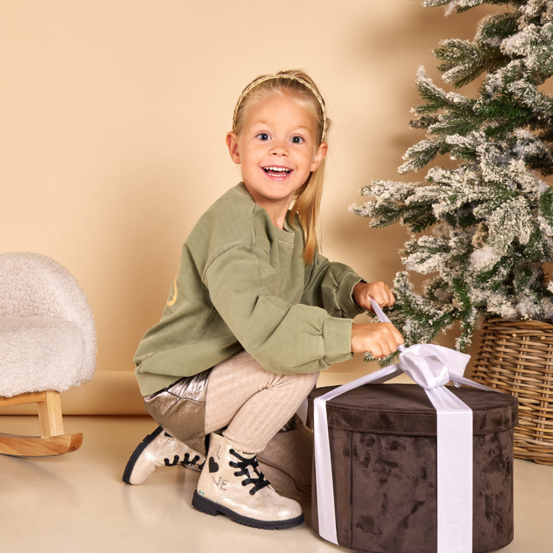 Thijs Trots Biker Boots Meisjes Goud
