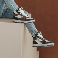 Billie Baas Hoge Sneakers Jongens Bruin