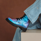 Saar Sterk Biker Boots Meisjes Blauw