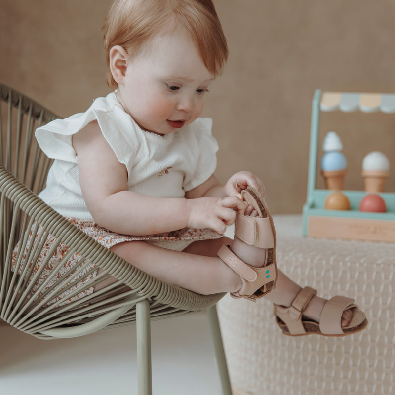 Britt Beach Platte Sandalen Meisjes Roze