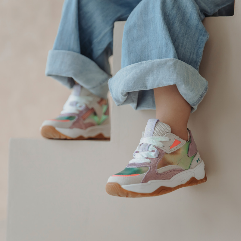 Cody Chunky Lage Sneakers Meisjes Multicolor