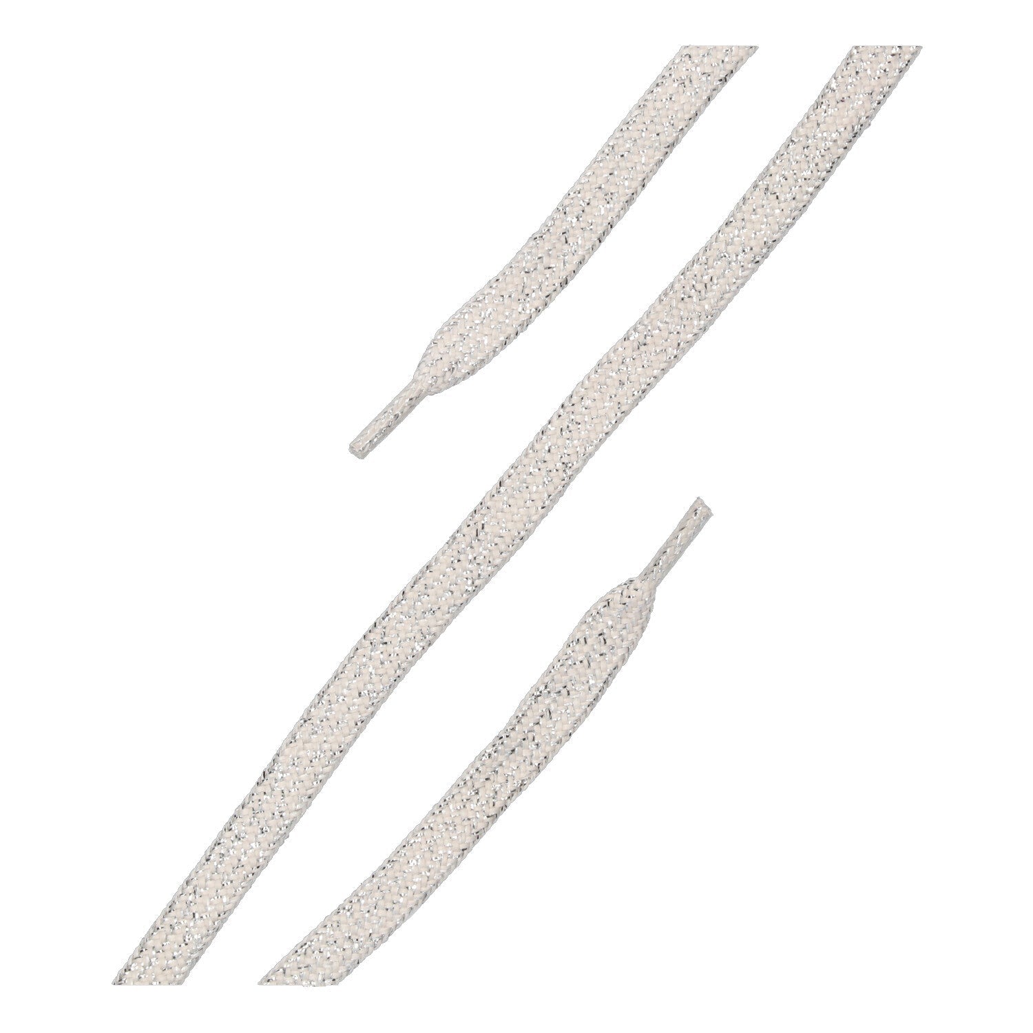 Veters zilver glitter - 75cm - 95cm