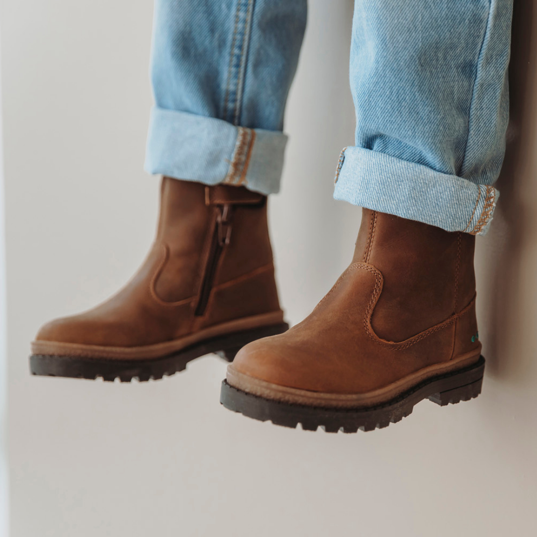 Tim Trail Biker Boots Jongens Cognac